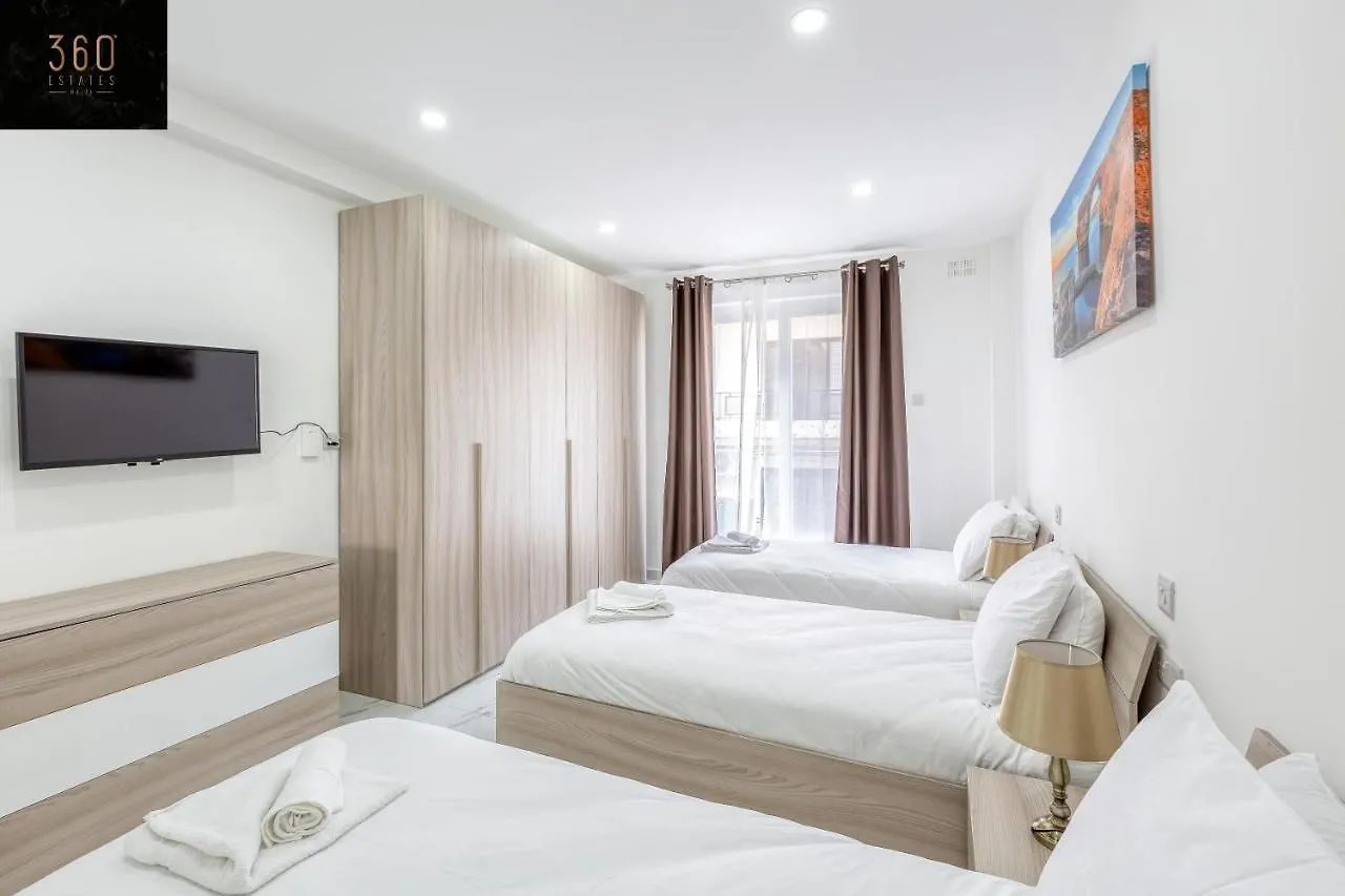 Beautiful, Spacious Apt With Bbq & Private Terrace By 360 Estates St. Julian's Malta