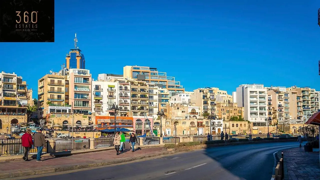 Lägenhet Beautiful, Spacious Apt With Bbq & Private Terrace By 360 Estates St. Julian's Malta