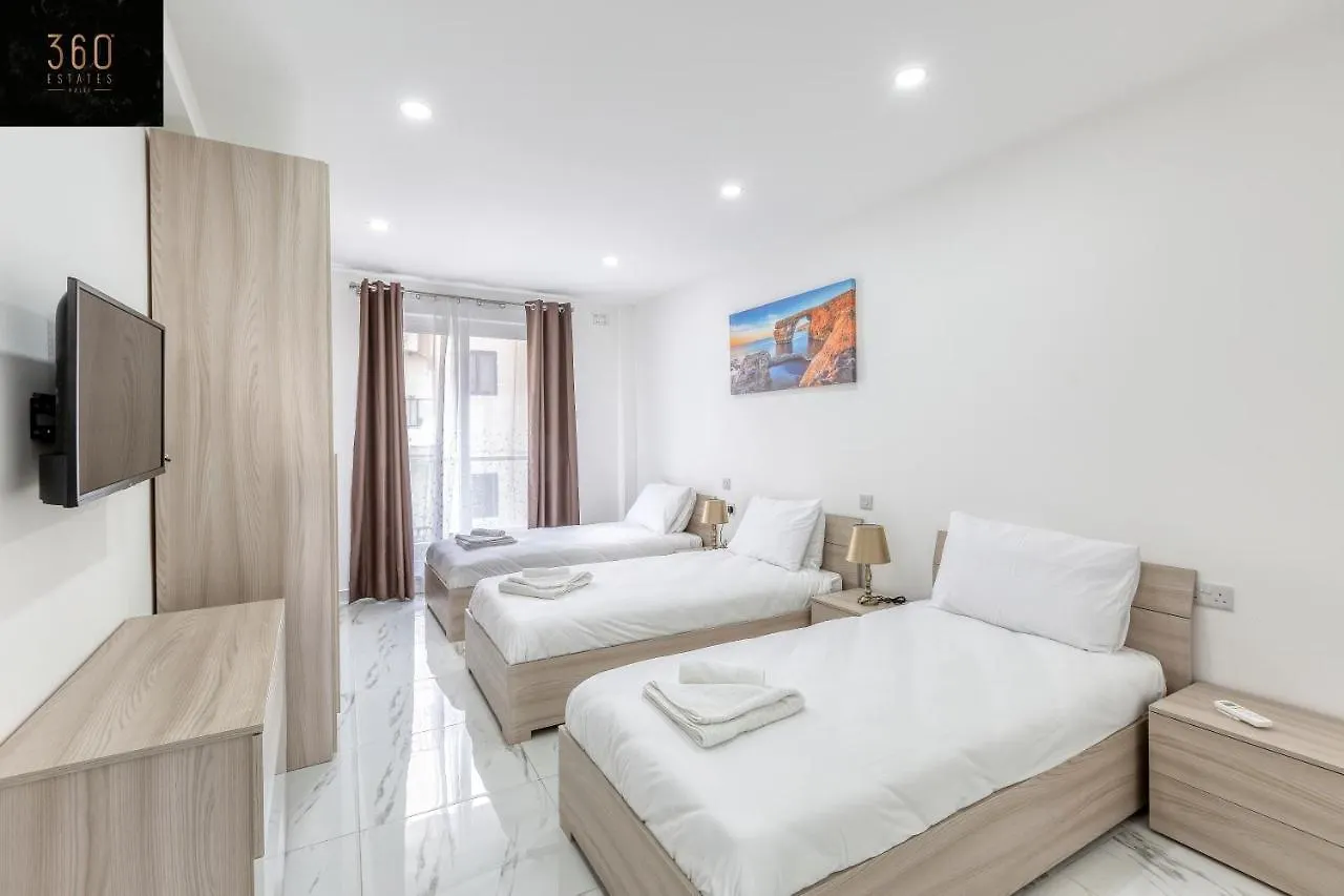 Beautiful, Spacious Apt With Bbq & Private Terrace By 360 Estates St. Julian's Malta