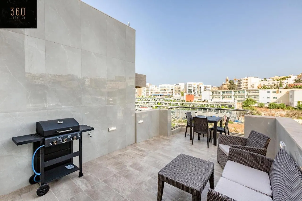 Beautiful, Spacious Apt With Bbq & Private Terrace By 360 Estates St. Julian's 0*,