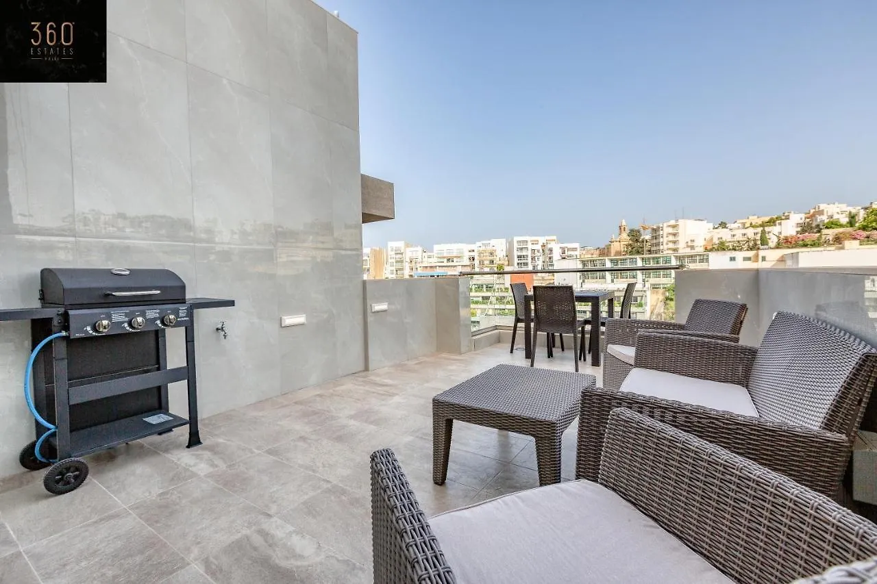 Beautiful, Spacious Apt With Bbq & Private Terrace By 360 Estates St. Julian's 0*,  Malta