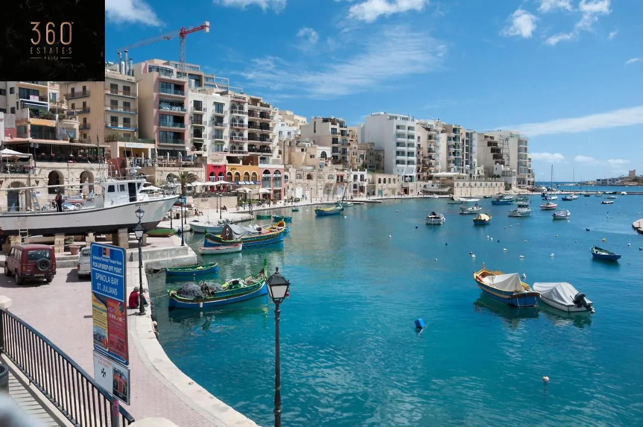 Lägenhet Beautiful, Spacious Apt With Bbq & Private Terrace By 360 Estates St. Julian's